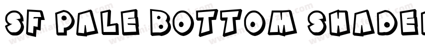 SF Pale Bottom Shaded Oblique字体转换